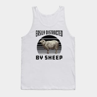 Sheep - Easily distracted by sheep Tank Top